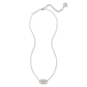 Kendra Scott Elisa Silver Filigree Necklace NWT